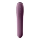 Satisfyer Dual Kiss Insertable Air Pulse Vibrator Wine Red