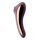 Satisfyer Dual Kiss Insertable Air Pulse Vibrator Wine Red