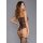 Strapless Teddy Bodystocking Black One Size - Queen Size