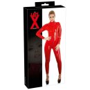 Latex Catsuit rot XS - 2XL