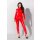 Catsuit Glossy Red with Back Zipper S - 2XL