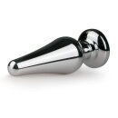 Metal Butt Plug No. 11 Silver/Pink 3,7 cm