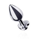 Metal Butt Plug No. 7 Silver/Clear