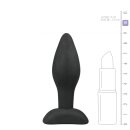 Small Black Silicone Buttplug 2,8 cm