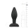 Small Black Silicone Buttplug 2,8 cm