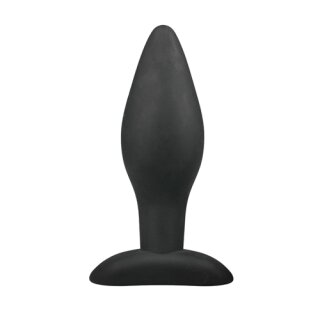 Medium Black Silicone Buttplug 2 cm