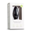 Medium Black Silicone Buttplug 2 cm