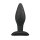 Medium Black Silicone Buttplug 2 cm