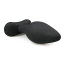 Large Black Silicone Buttplug 4,5 cm
