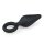 Black Buttplug With Pull Ring Medium 3,5 cm