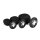Silicone Buttplug Set with Diamond Black