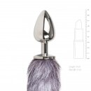 Fox Tail Plug No. 4 Silver 4 cm