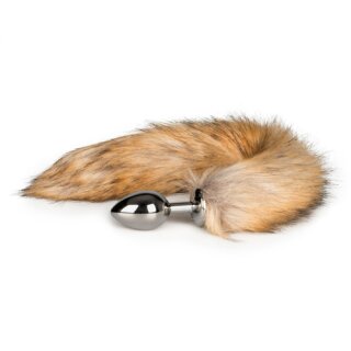 Fox Tail Plug No. 2 Silver 3,4 cm