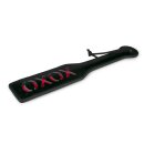 Black Leather Paddle XOXO