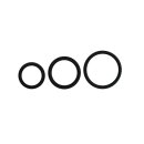 Three Size Cockring Set Black