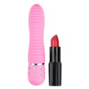 Mini Vibrator Ribbed Pink