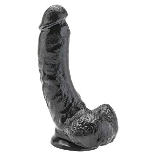 Dildo with Balls Black 20.5cm
