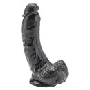 Dildo with Balls Black 20.5cm