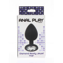 Diamond Booty Jewel Large Black 4 cm