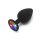 Rainbow Booty Jewel Large Black 4,5 cm
