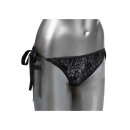 Remote Control Lace Thong Set Black