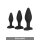 Silicone Anal Exerciser Kit Black