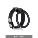 Large Leather Ball Spreader Black