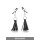 Playful Tassels Nipple Clamps Black