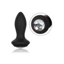 Vibrating Petite Crystal Probe Black