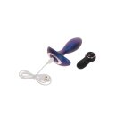 The Brave Vibrating Anal Plug Blue Metallic