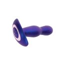 The Stout Inflating Vibrating Plug Blue Metallic
