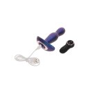 The Stout Inflating Vibrating Plug Blue Metallic