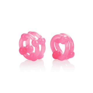 Island Rings Double Stacker Pink