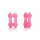 Island Rings Double Stacker Pink