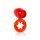 Dual Support Magnum Ring Red