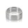 Alloy Metallic Ring - XL Silver