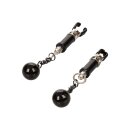 Weighted Twist Nipple Clamps Silver