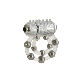Ring 10 Stroke Beads Vibrating Transparent