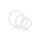 Rubber Ring - 3 Piece Set White