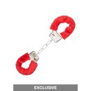 Playful Furry Cuffs White