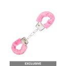 Playful Furry Cuffs White