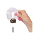 Playful Furry Cuffs White