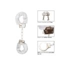 Playful Furry Cuffs White