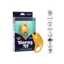 Horny AF Vibrating Cock Ring Yellow