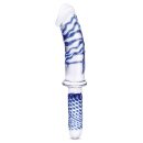 Glas Realistic Double Ended Glass Dildo with Handle