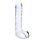 Glas Realistic Ribbed Glass G-Spot Dildo with Balls