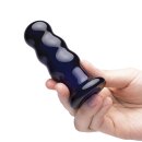 Glas Rechargeable Remote Controlled  Vibrating Beaded Buttplug