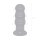 Glas Rechargeable Remote Controlled  Vibrating Beaded Buttplug