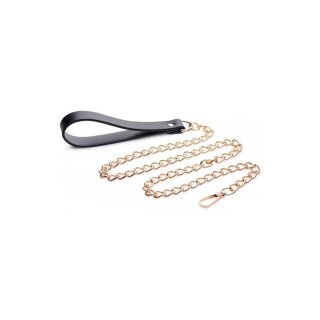 Chain Leash - Black & Gold