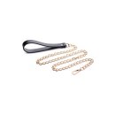 Chain Leash - Black & Gold